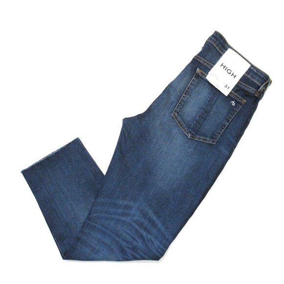 NWT rag & bone Nina in Atlantic High Rise Ankle Cigarette Stretch Jeans 31 - Picture 7 of 8